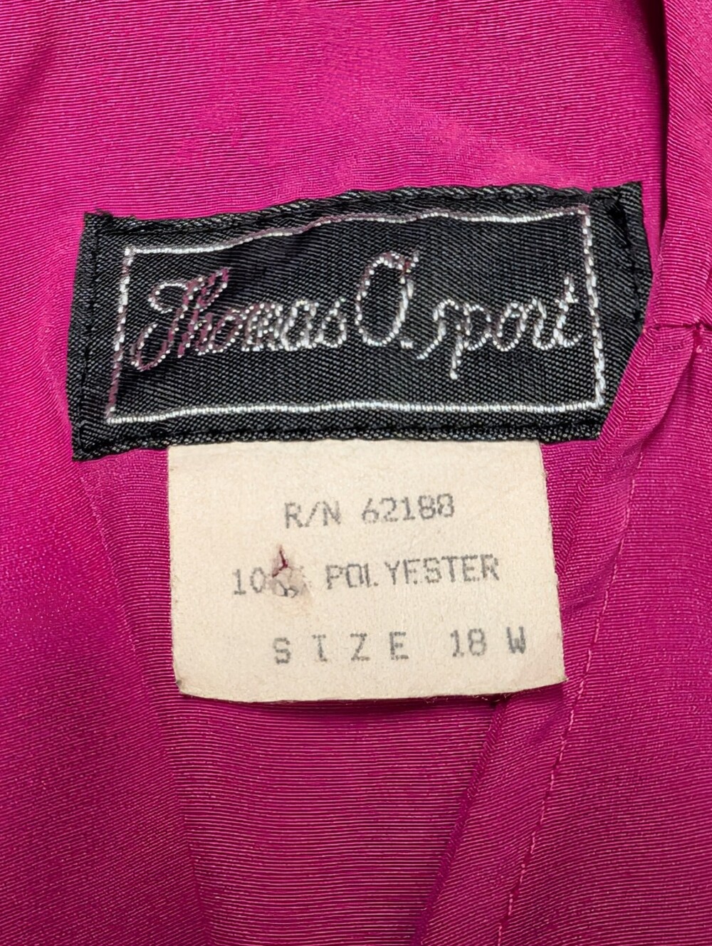 Stokes O. Sport Womens Pink Solid Round Neck Short Sleeve Pullover Blouse 18W - Picture 6 of 6
